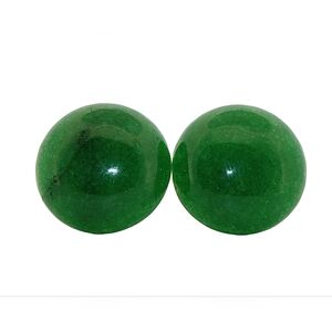 12mm Round Green Aventurine Silver Stud Earrings12RSSE3